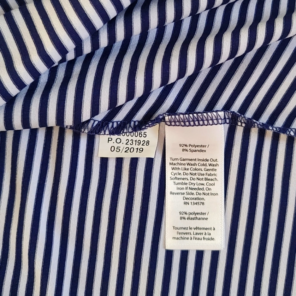 Vineyard Vines Women's Bleu & White Striped Dress, Size M - Picture 10 of 12
